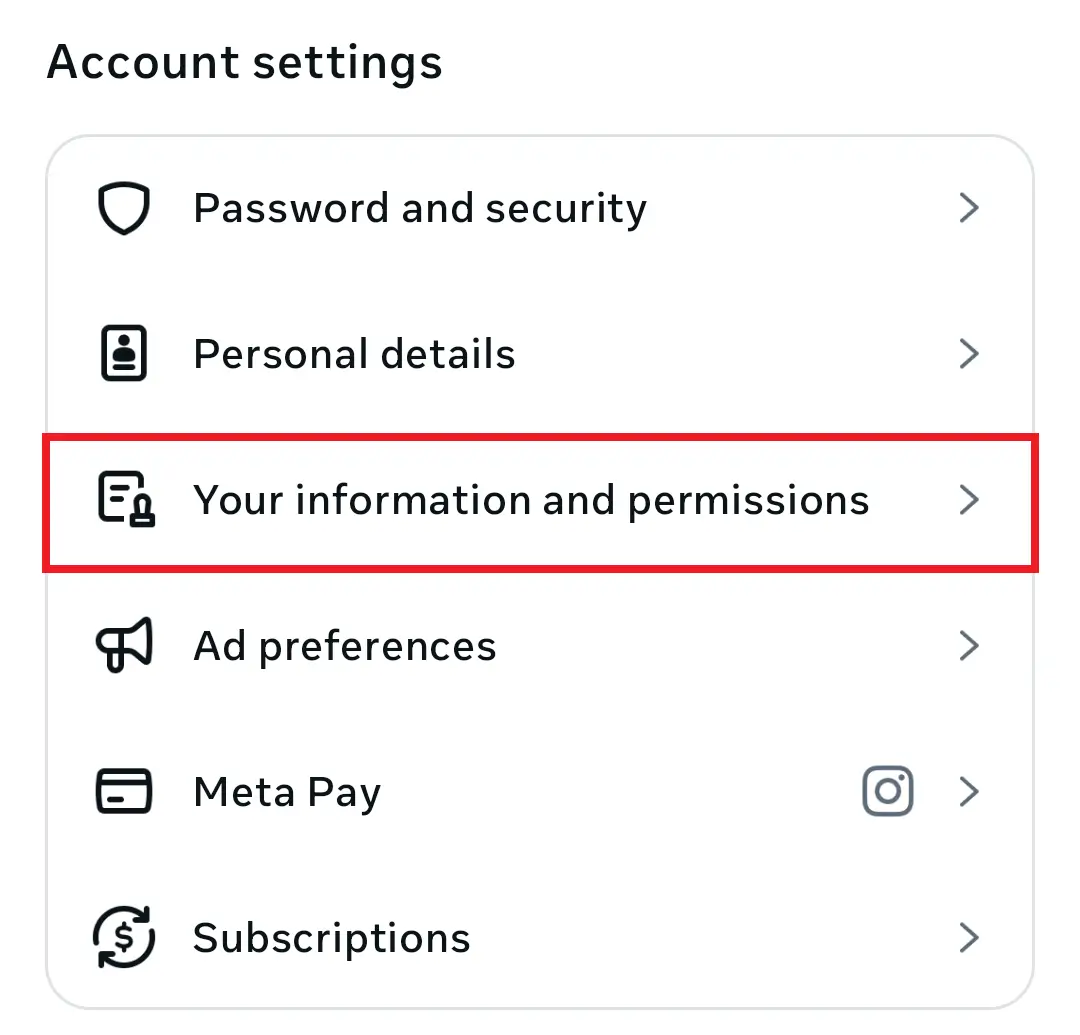 Step 3: Navigate to Your Information